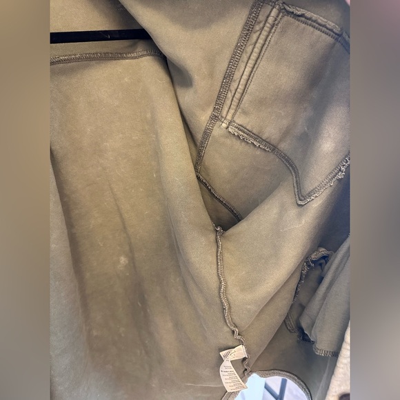 Free People Ruby Oversized Shirt Jacket - Olive - Medium - Picture 2 of 7